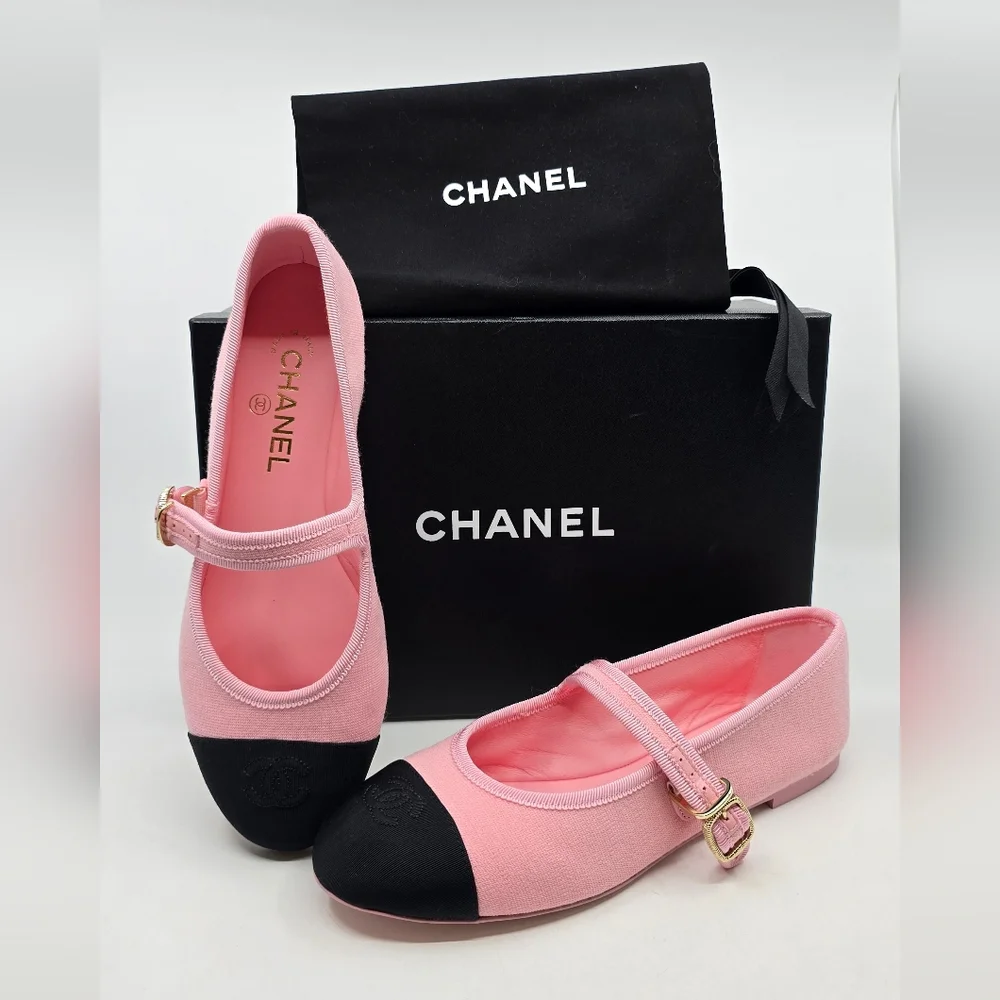Chanel 25 S Mary Jane Flats